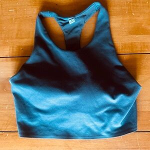 Black Racerback Crop Bralette - Women Intimates